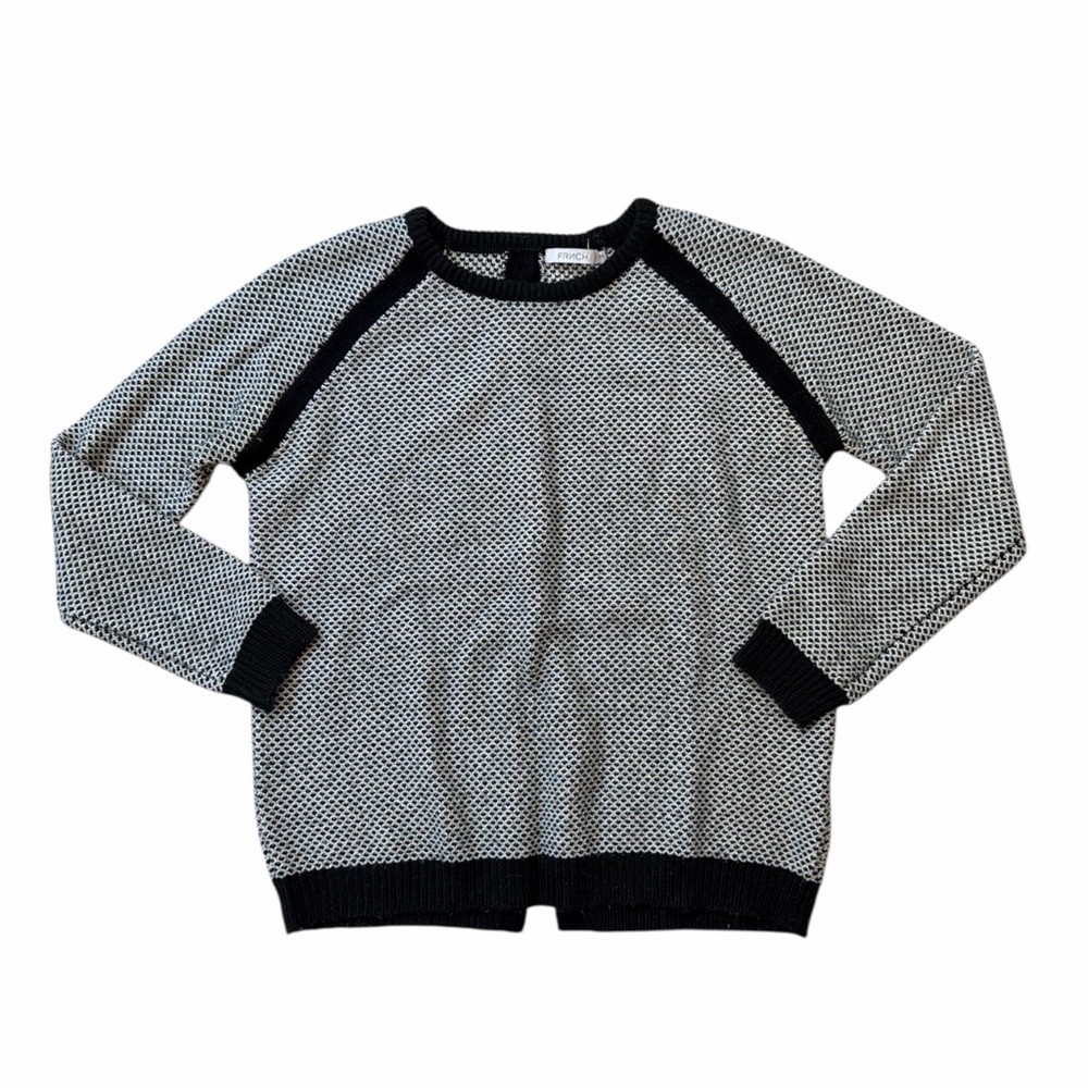 FRNCH Black and White Sweater